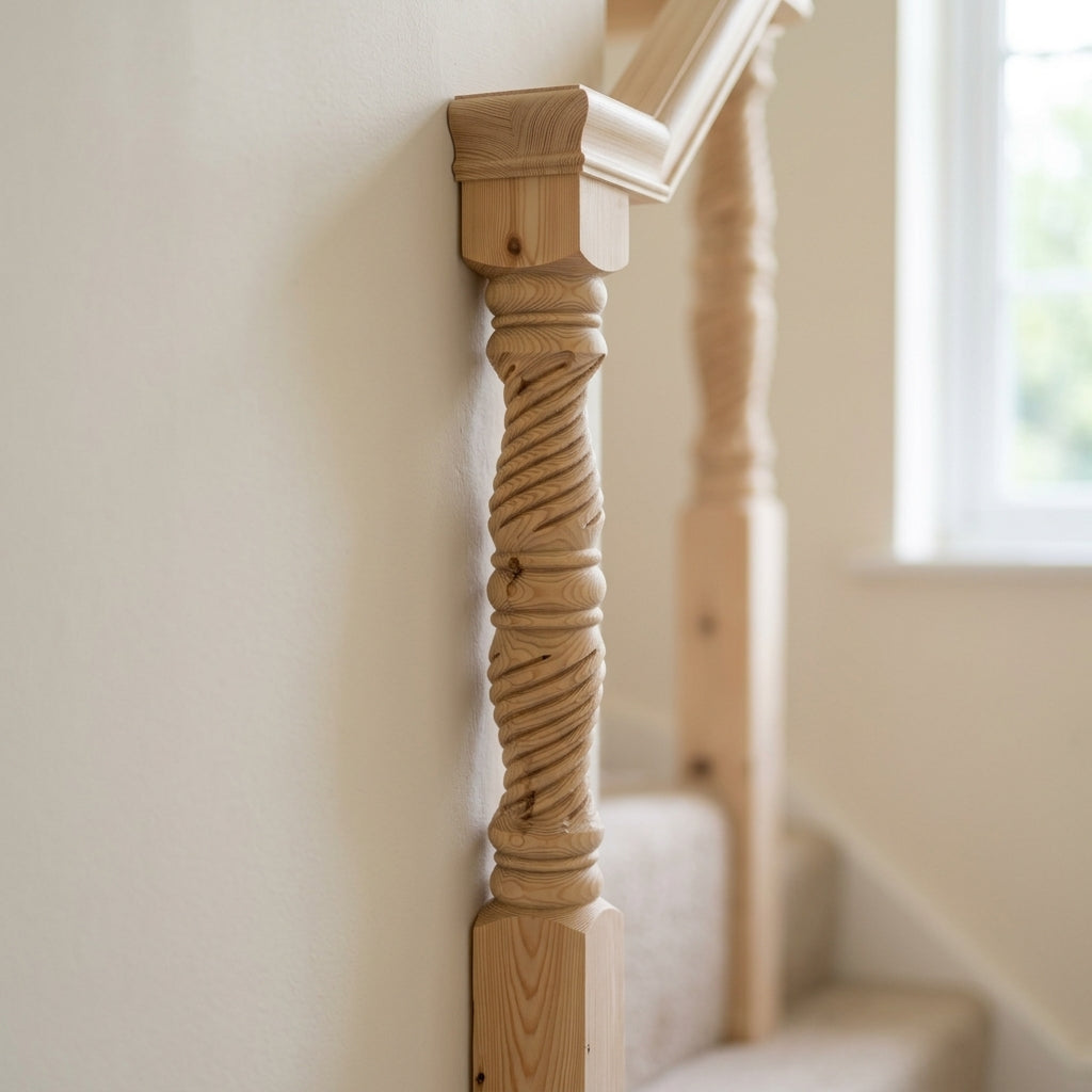 115mm x 1500mm Pine Half NT210 Stair Part (view 2)