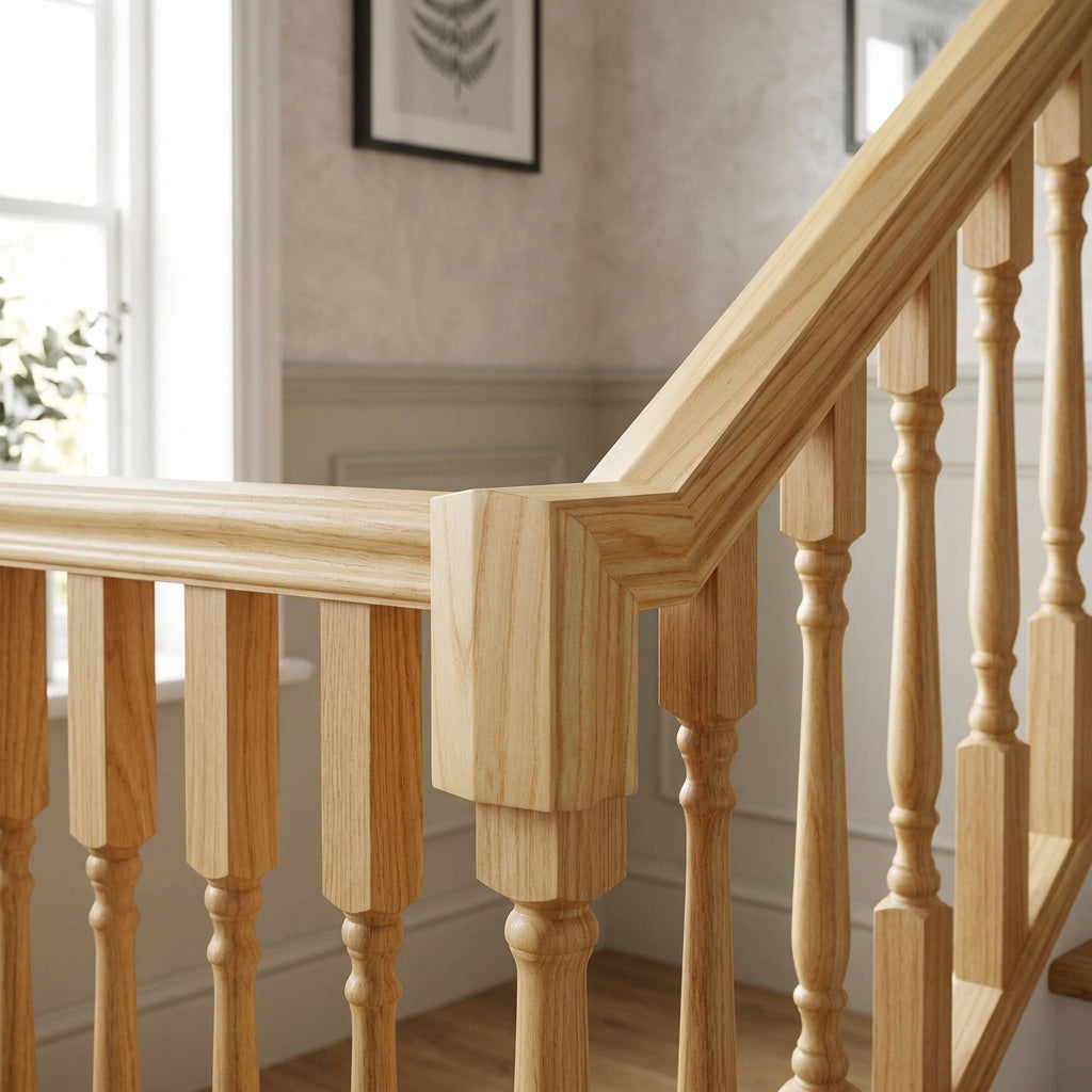 Vertical Turn 90° 40mm Pine Wood