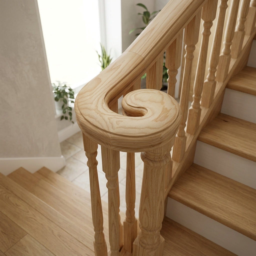 Right Hand Volute 100mm x 150mm Unfinished Timber