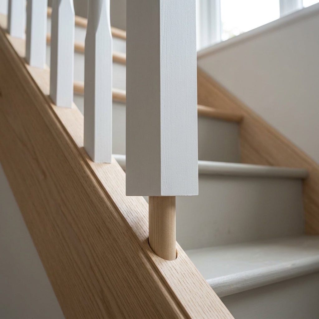 115mm Peg White Primed Pine Stairpart