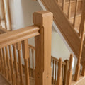 205mm Chamfered Newel Post - Oak or Pine