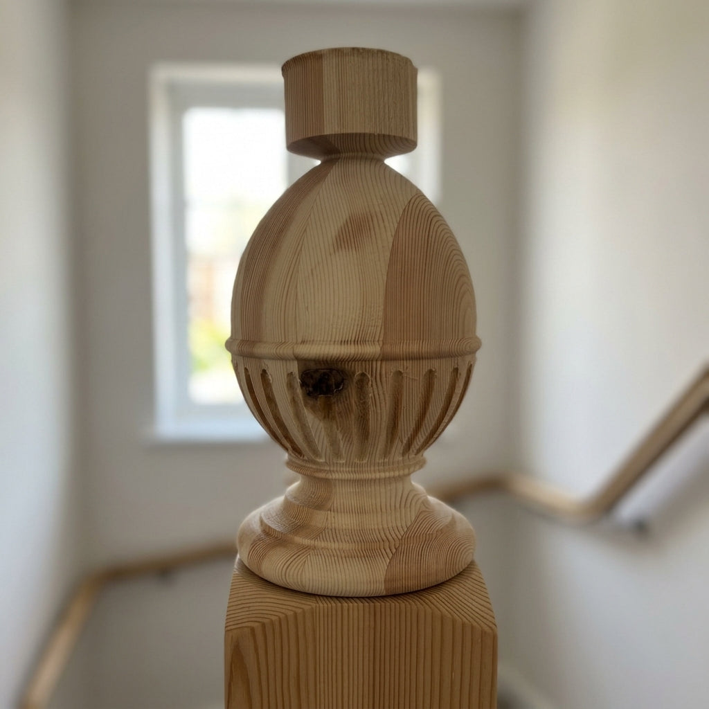 115mm Reeded Cap Pine (view 2)