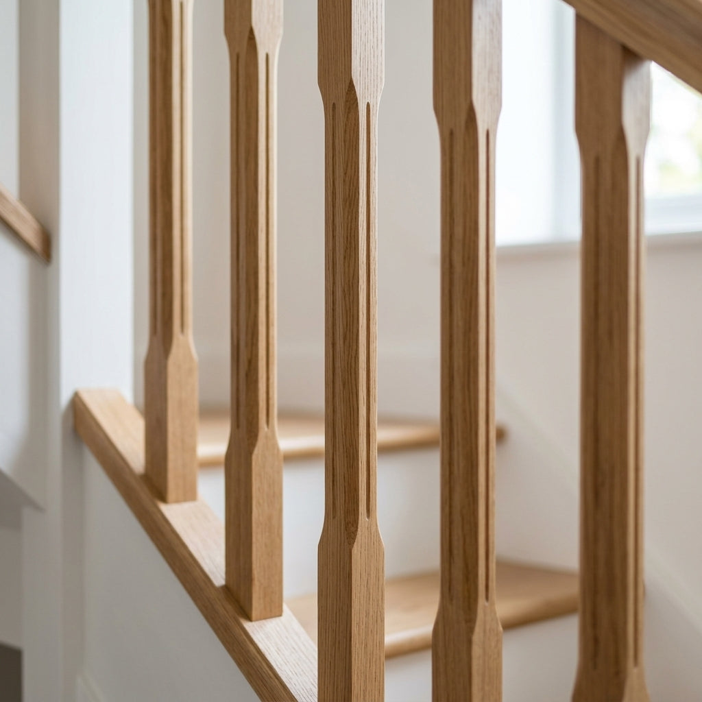41-55mm Stair Spindle Pine or Oak Contemporary Design (view 2)
