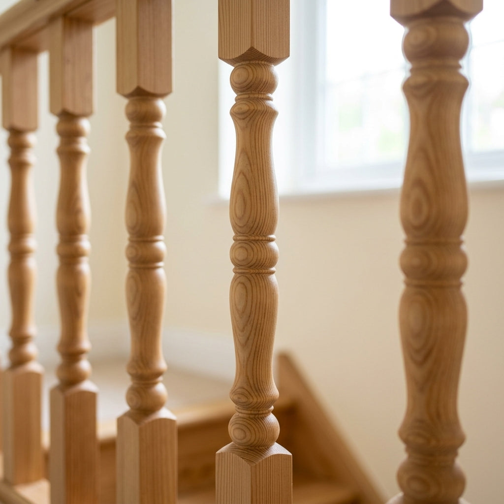 41-55mm Stair Spindle Pine or Oak Traditional Design (view 2)