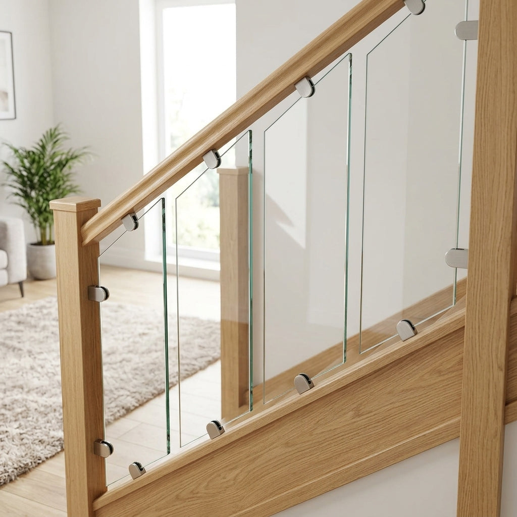 200mm Glass Panel 4-Pack for Staircases