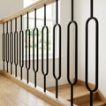 1118mm Black Metal Staircase Spindle 13mm Diameter