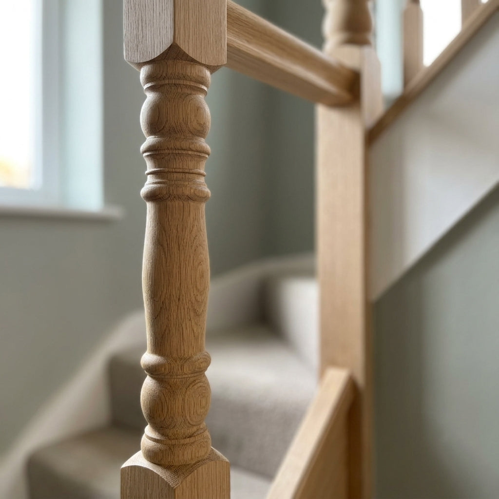 115mm Newel Peg Oak Felton NT210 Sanding Required (view 2)