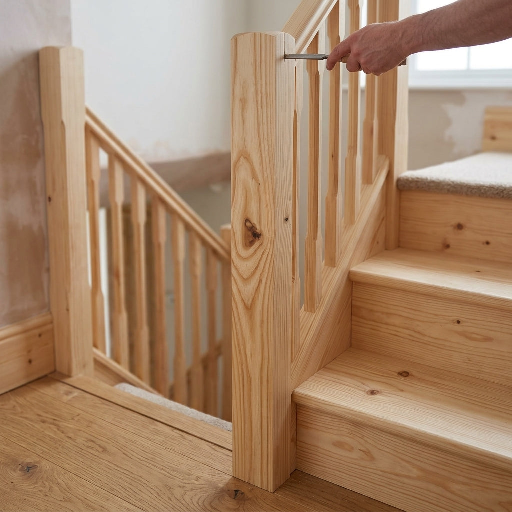 Newel Base - Oak or Pine, 90mm to 140mm