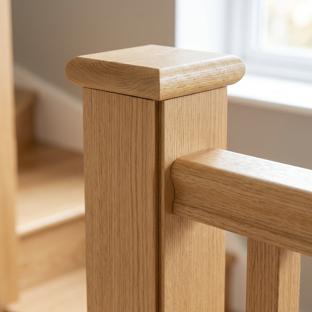 90mm Newel Post Cladding Kit - Timber Wrap for Stair Refurbishment (view 2)