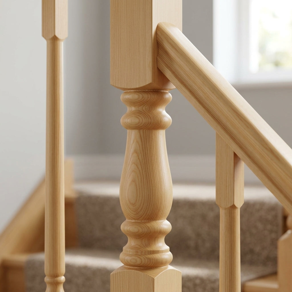 90mm Newel Post Pine 416 Peg (view 2)