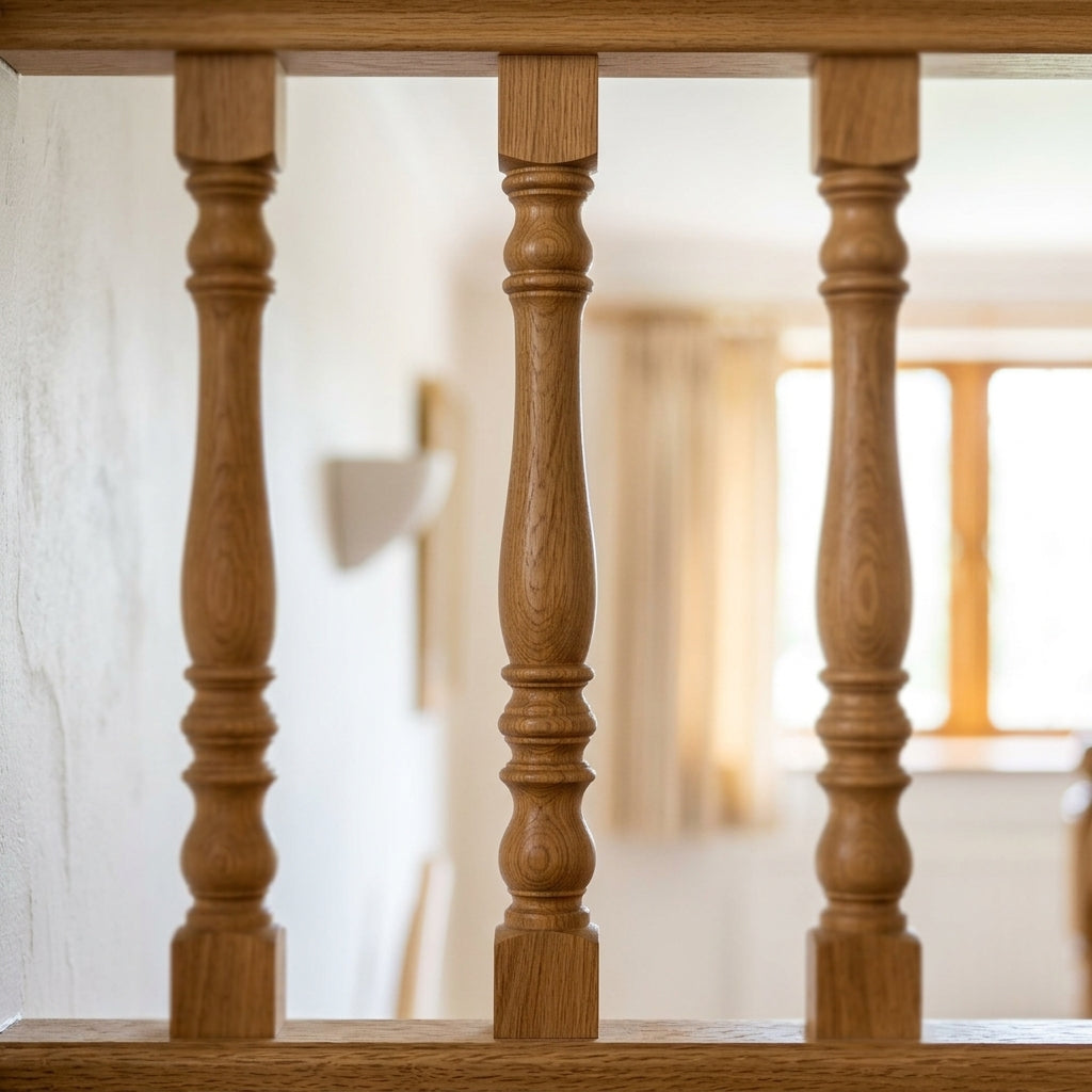 41-55mm Stair Spindle Pine/Oak Traditional Design (view 2)