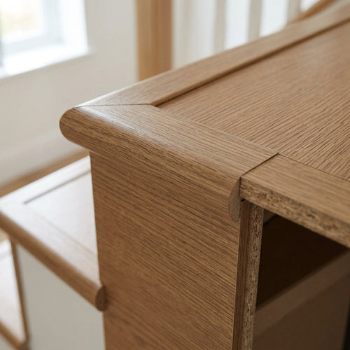 1000mm Oak Tread with Reversible Riser Cladding (view 2)