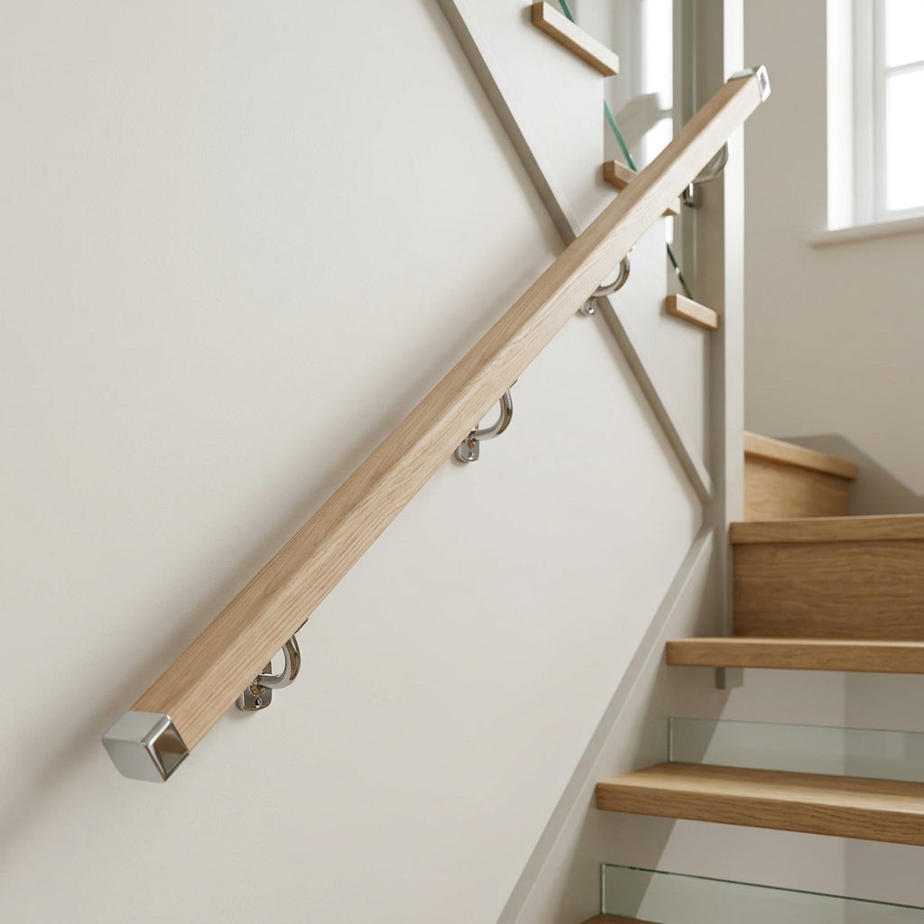 Square Handrail Kit 1.5m x 1.5m Unfinished Timber