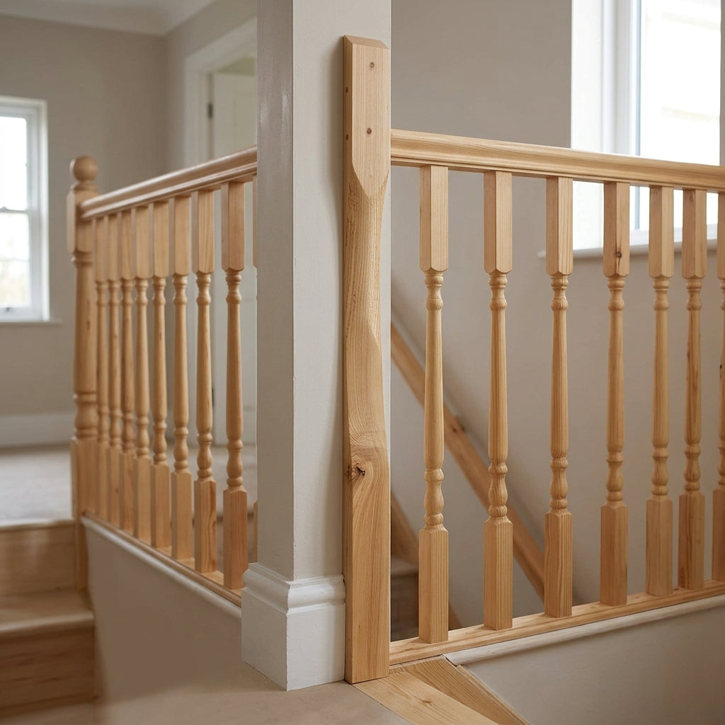 Half 210 Newel Post 90mm Pine or Oak