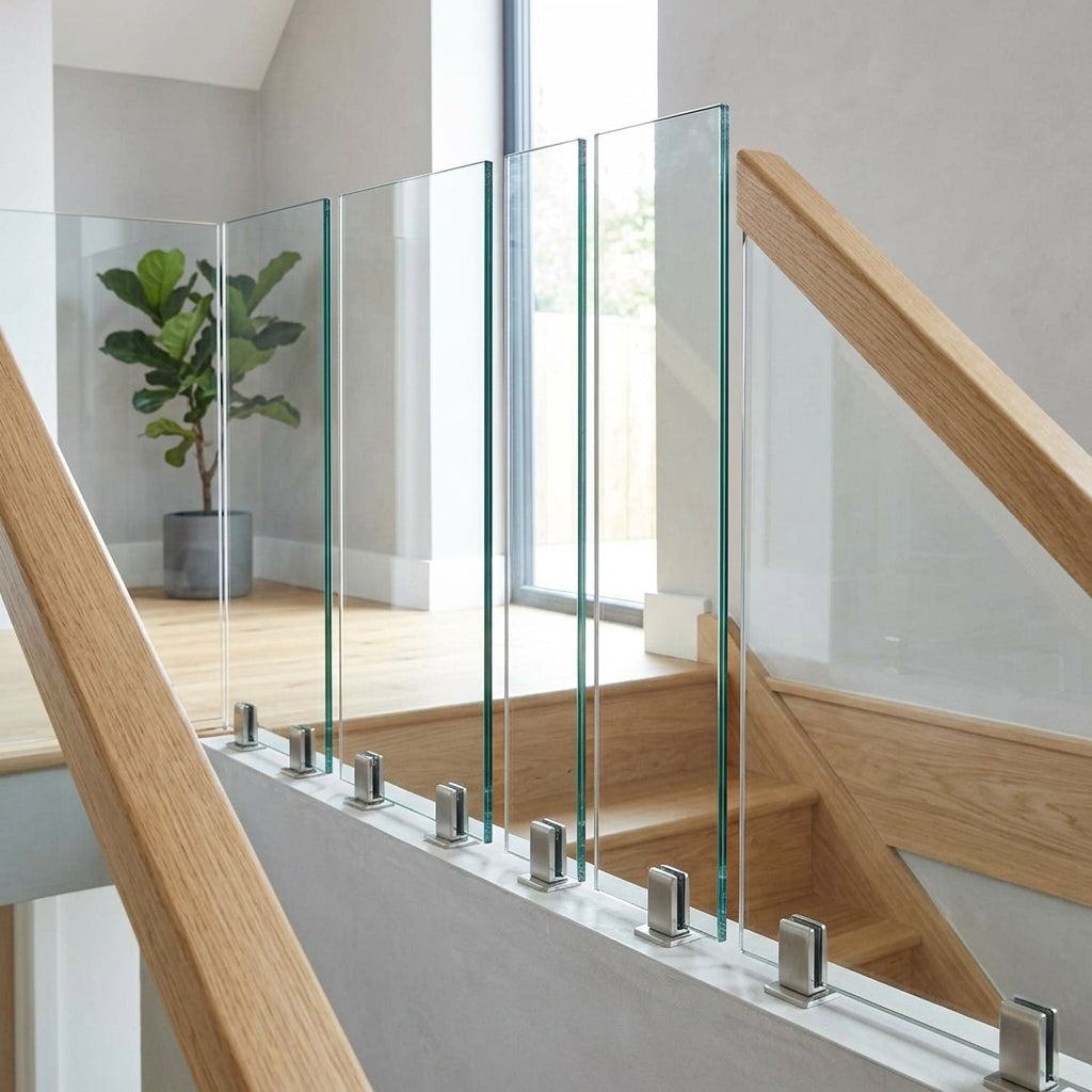 200mm Glass Panel 4 Pack for Staircases