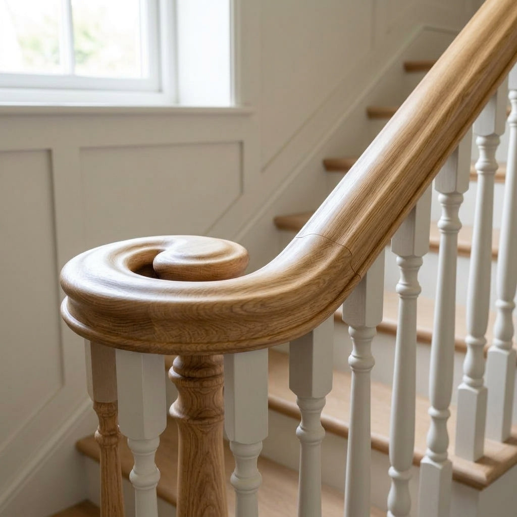 Pigs Ear Handrail 3m Wood Wall-Mounted Safety Rail