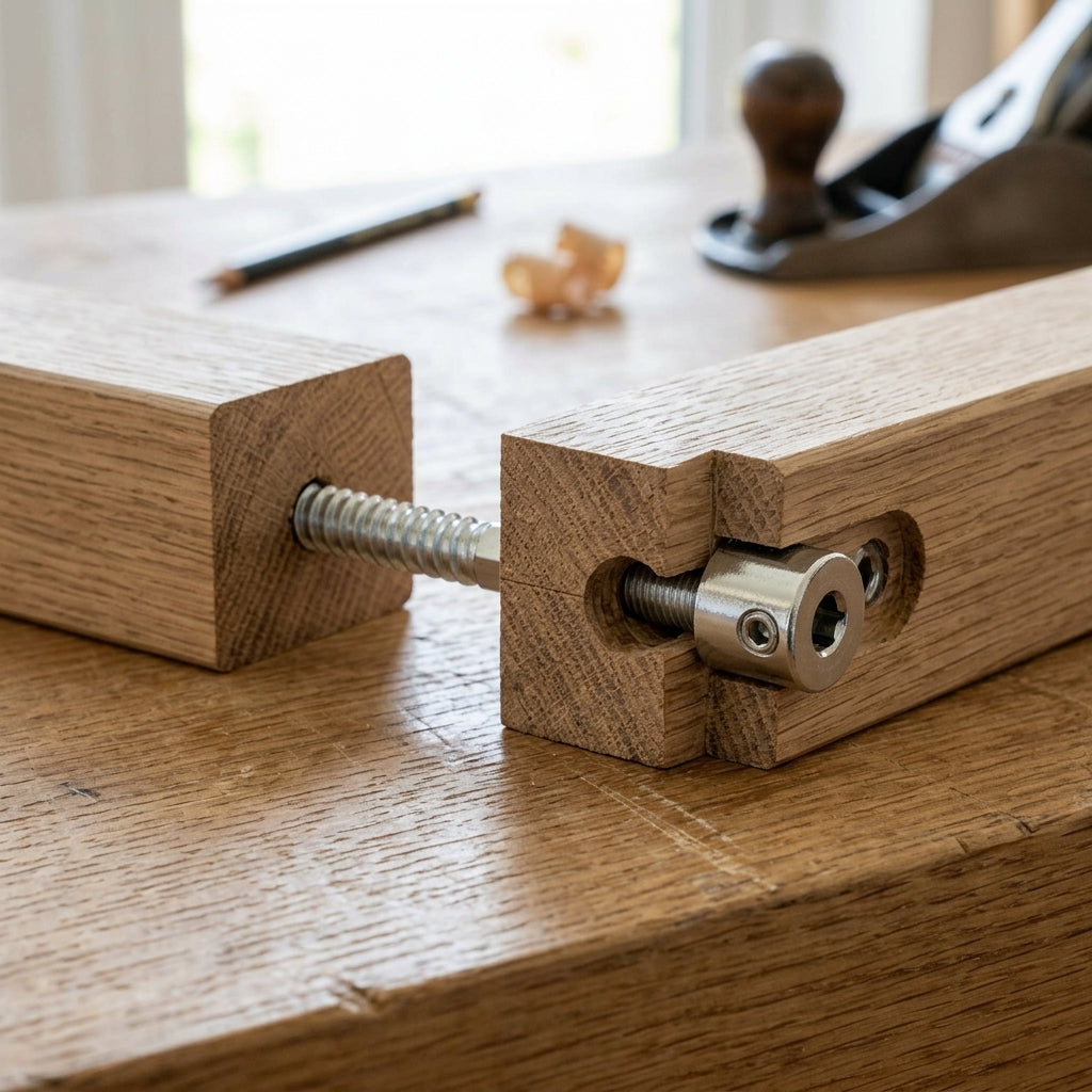 15mm Micro Rail Bolt Straight Handrail Connector (view 2)