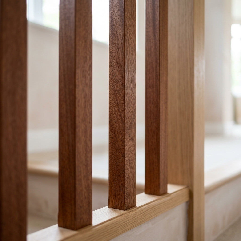 45mm x 900mm Sapele Square Blank Spindles - Unfinished (view 2)