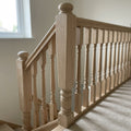 140mm x 1500mm Half Newel Post - Oak, Unsanded