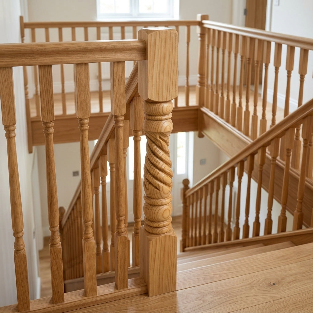 205mm Newel Post - Pine or Oak