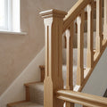 90mm Newel Post Oak 205mm Base
