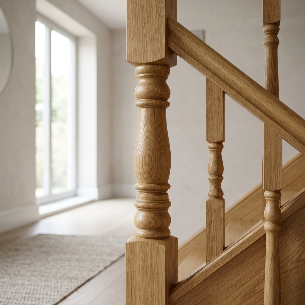 210mm Newel Post Pine or Oak (view 2)