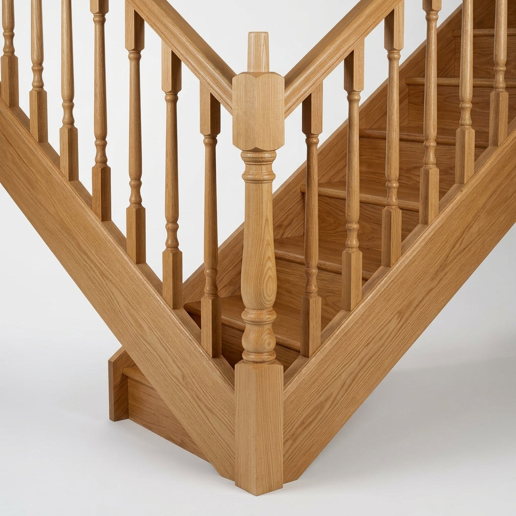 90mm Newel Post Pine or Oak – 416 Peg