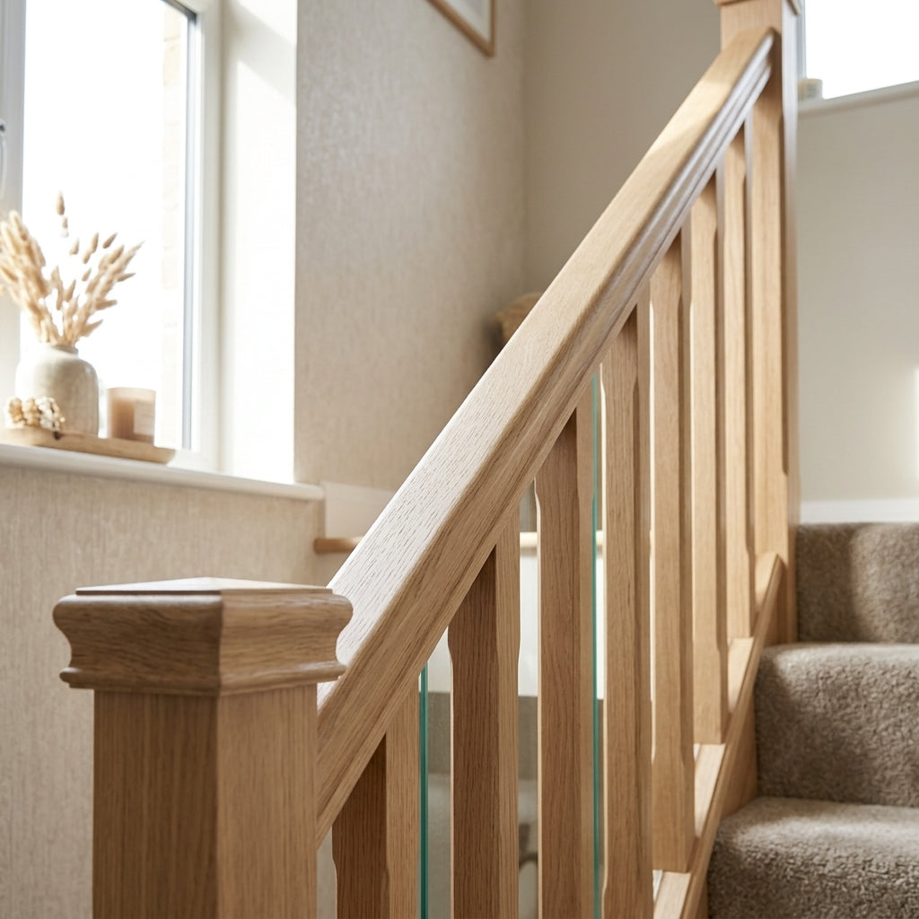 60 x 50mm Handrail Ungrooved Engineered Oak