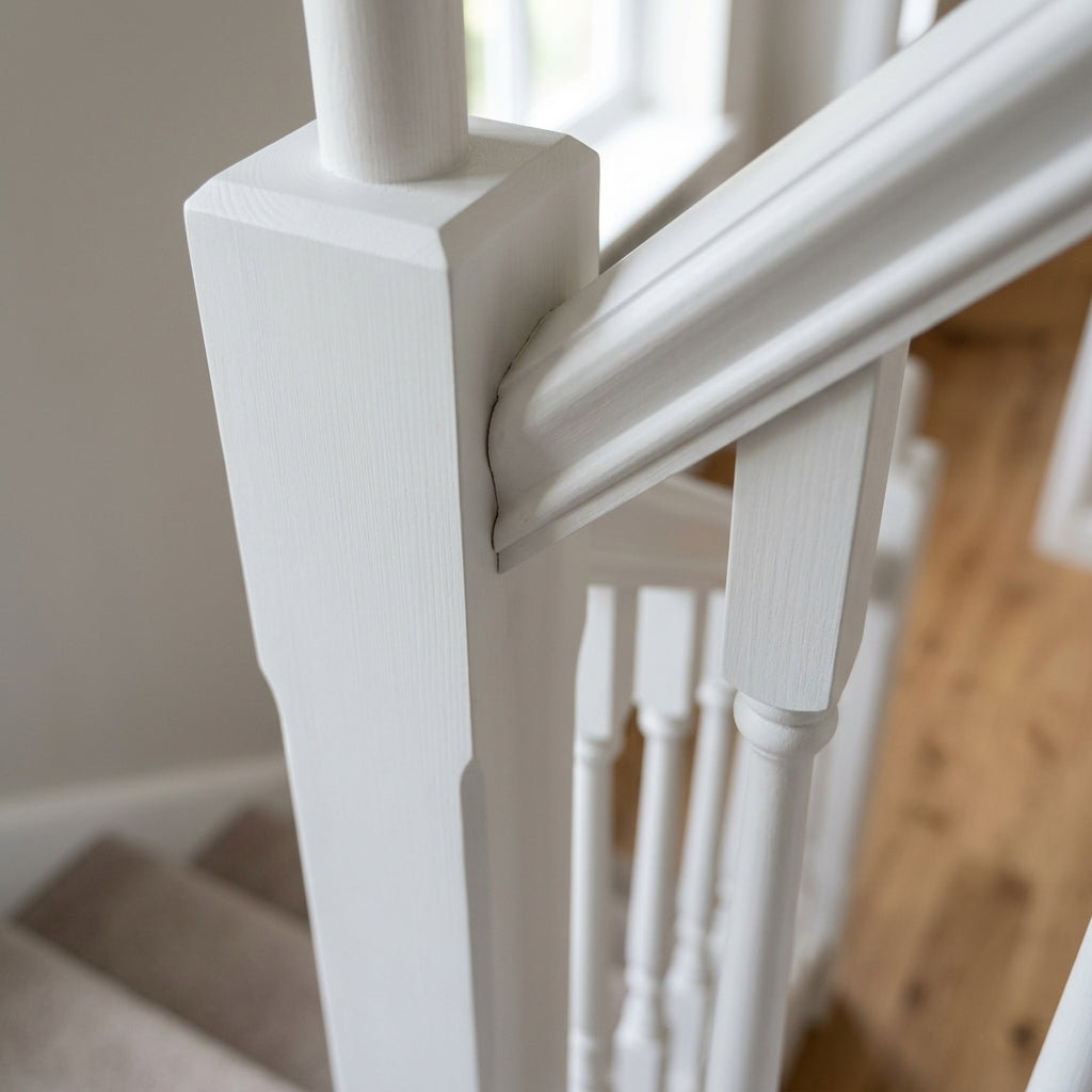115mm Peg White Primed Pine Stairpart (view 2)