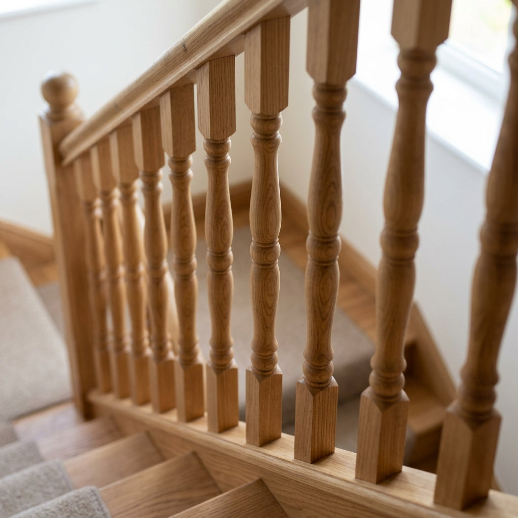 41-55mm Stair Spindle Pine or Oak Traditional Design