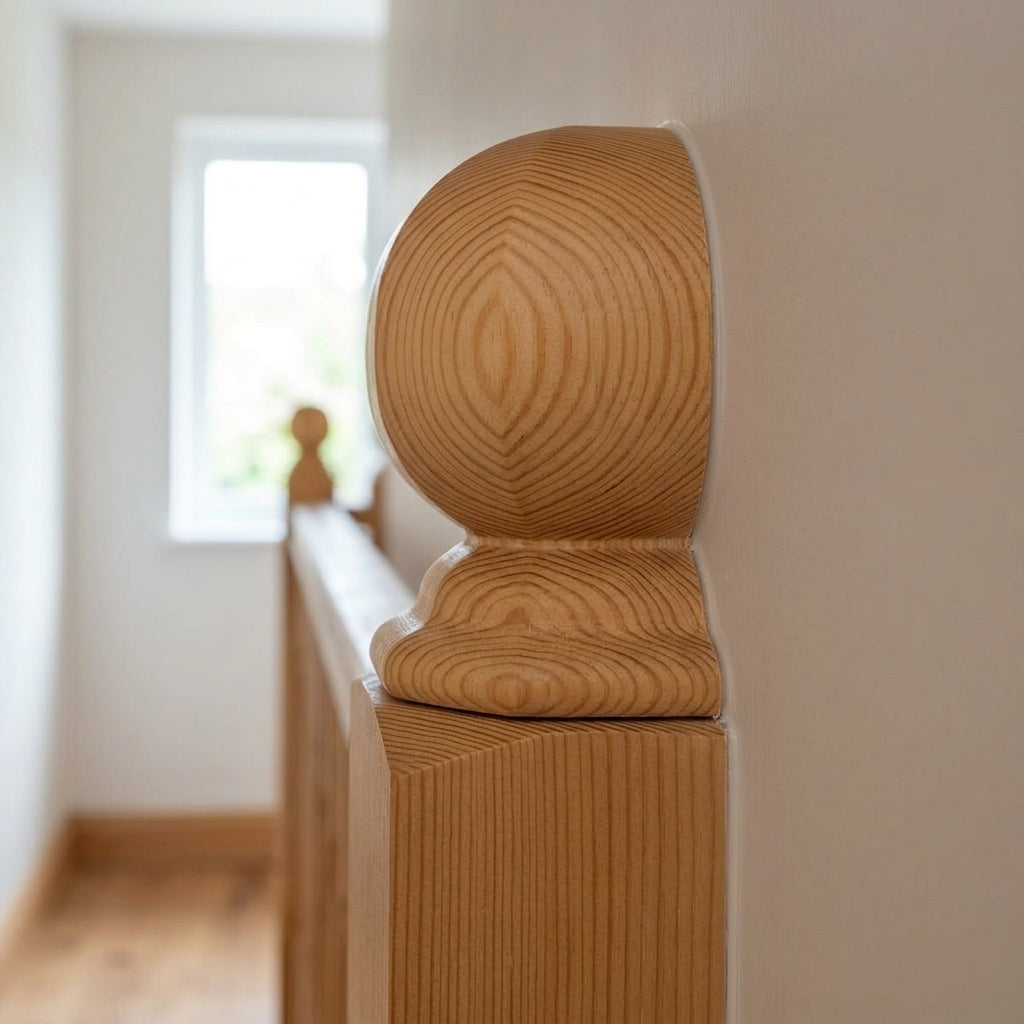 Half Keswick Octagonal Newel Cap 32mm Dowel (view 2)