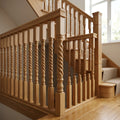 41-55mm Stair Spindle Pine or Oak Traditional Twisted