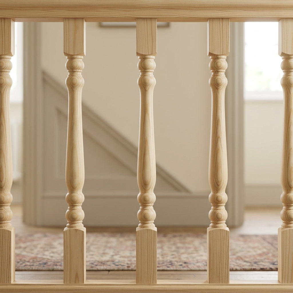 900mm Turned Colonial Stair Spindle Unfinished (view 2)