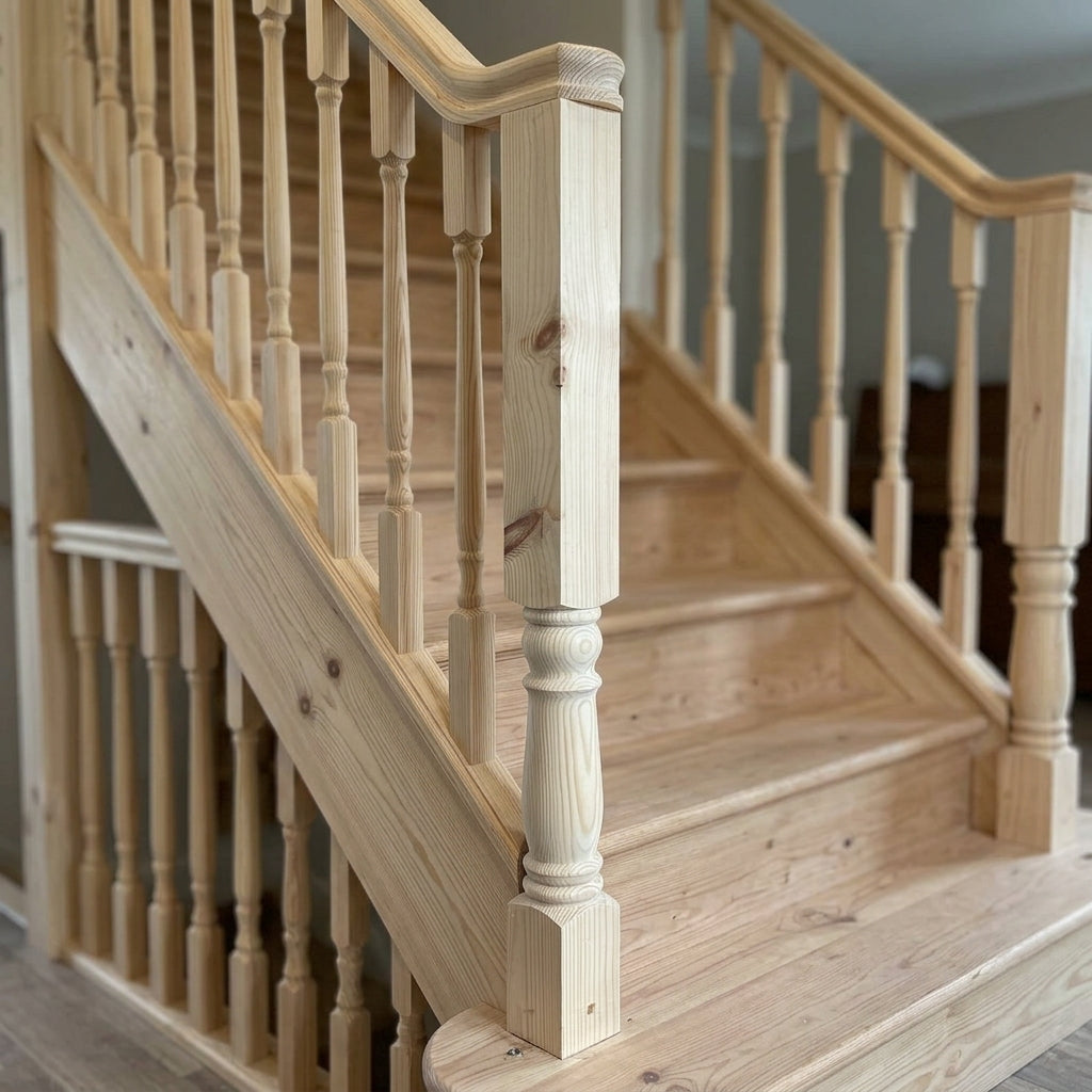 70mm x 1500mm Pine Newel Post - Untreated