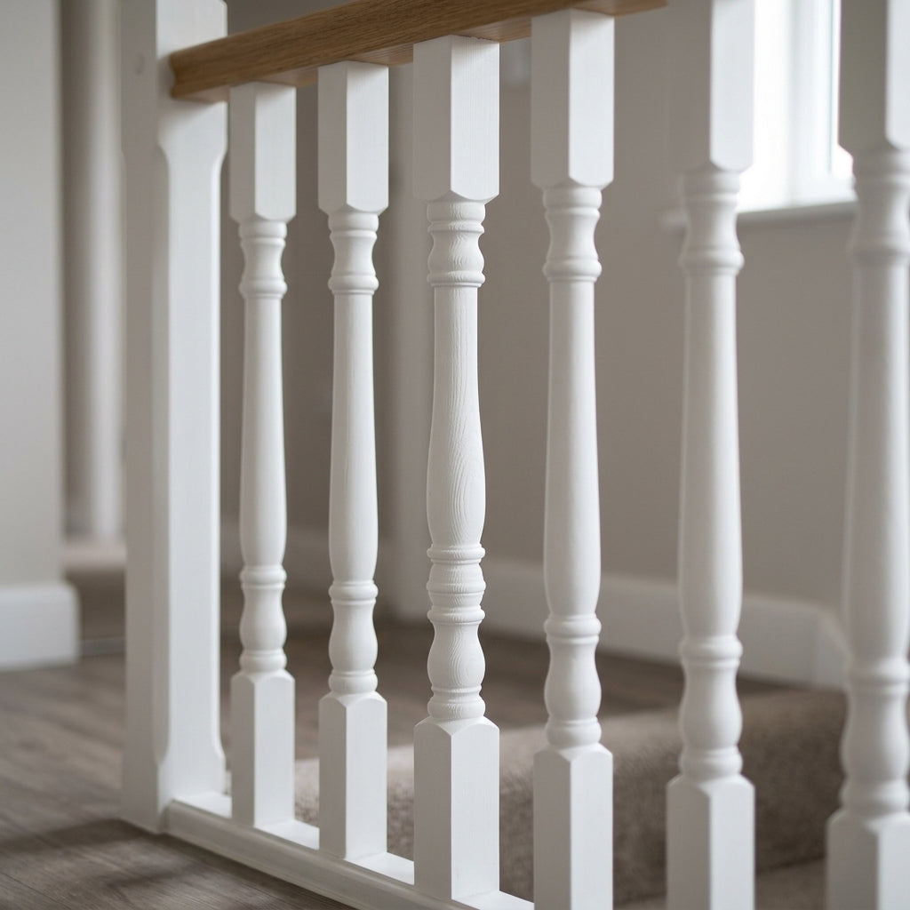55mm x 900mm White Primed Pine Stair Spindle - Box of 5 (view 2)