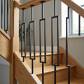 1118mm Black Metal Staircase Spindle 13mm Diameter