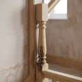 115mm x 1500mm Oak Half Newel - Water Damaged