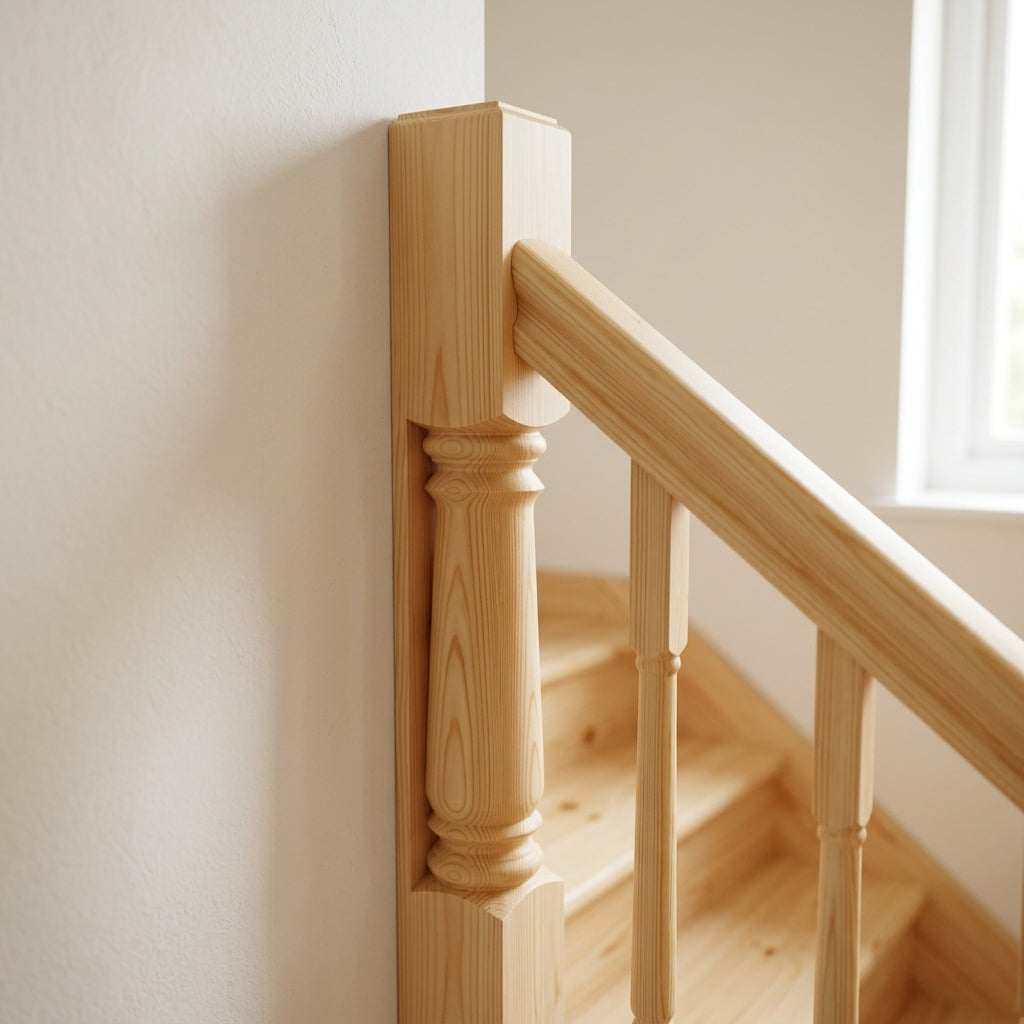 115mm x 1500mm Half NT210 Pine Timber Stair Part (view 2)