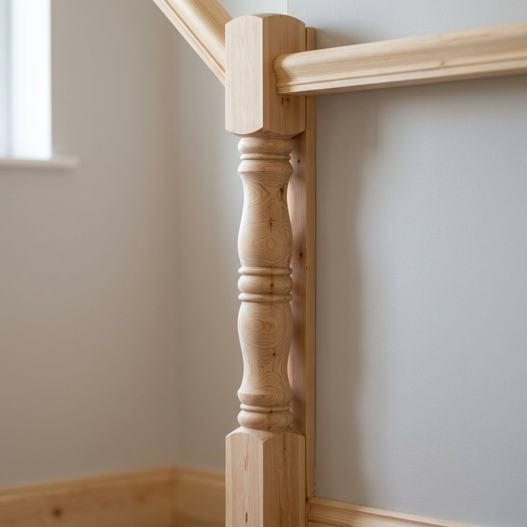 115mm x 1500mm Pine Durham Half NT210 Stair Part (view 2)