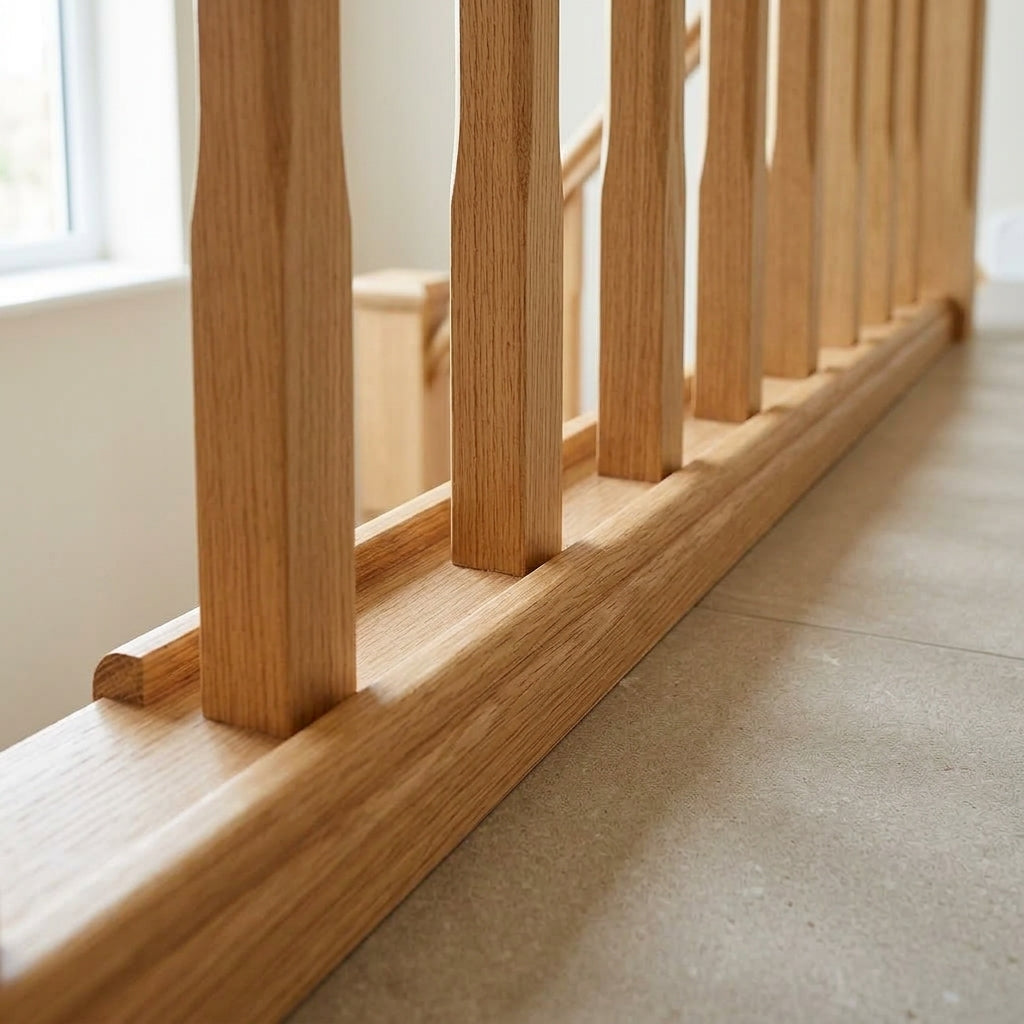 82 x 20mm Baserail Solid Timber with 55mm Groove (view 2)