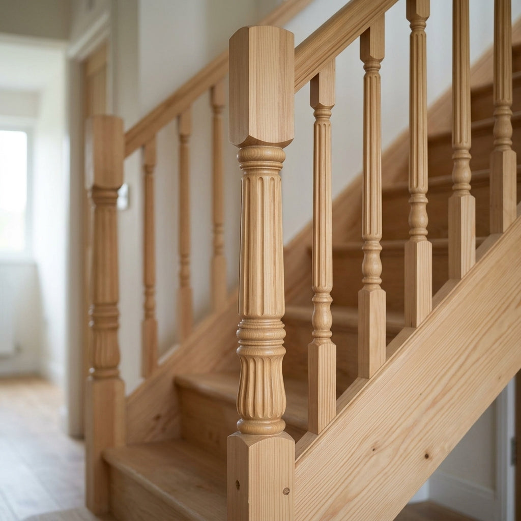 210mm Hexham Newel Post – Reeded Design