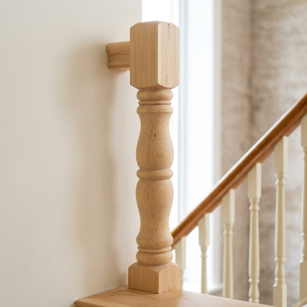 115mm x 1500mm Pine Durham Half Stair Part (view 2)