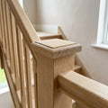 Double Flat Newel Cap 90x90mm Unfinished Timber