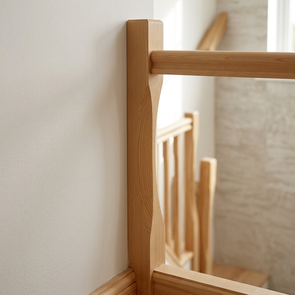 Half 210 Newel Post 90mm Pine or Oak (view 2)
