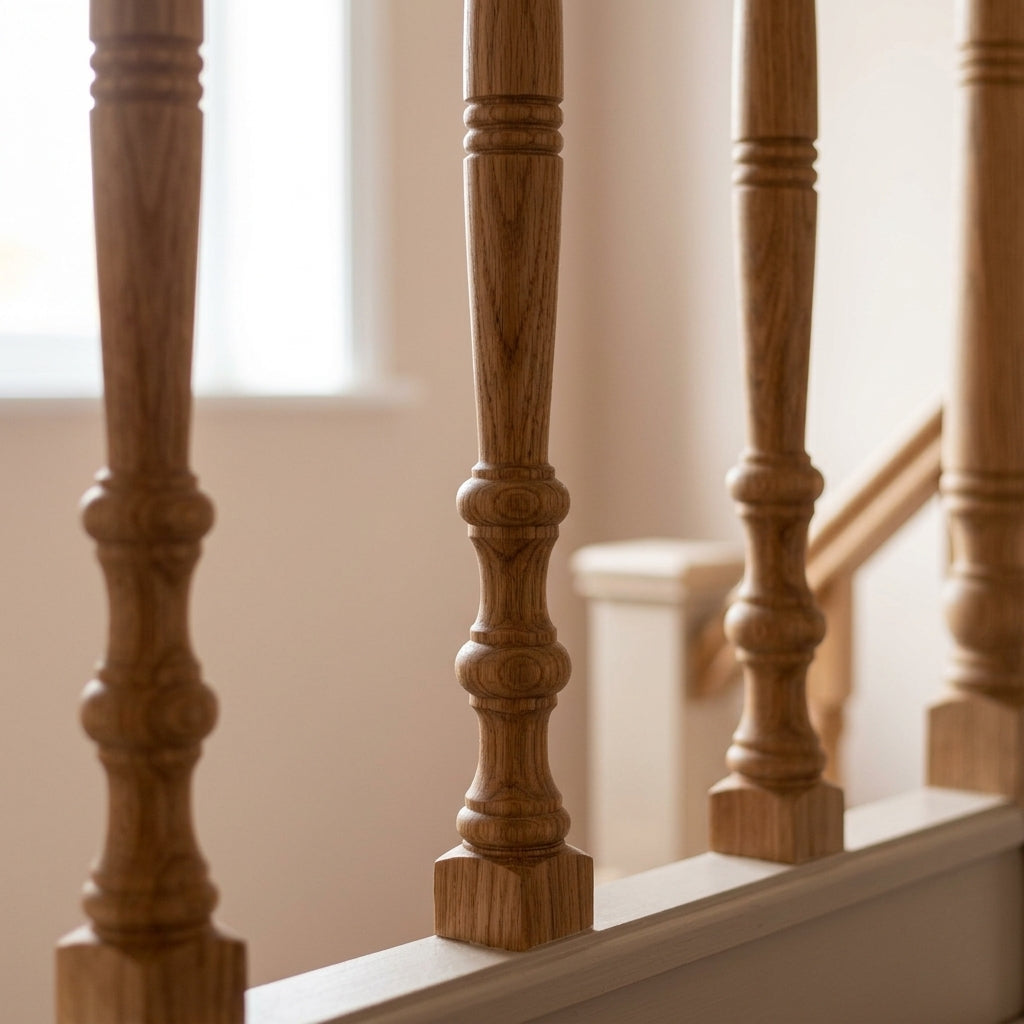 41-55mm Stair Spindle Pine or Oak Unfinished (view 2)