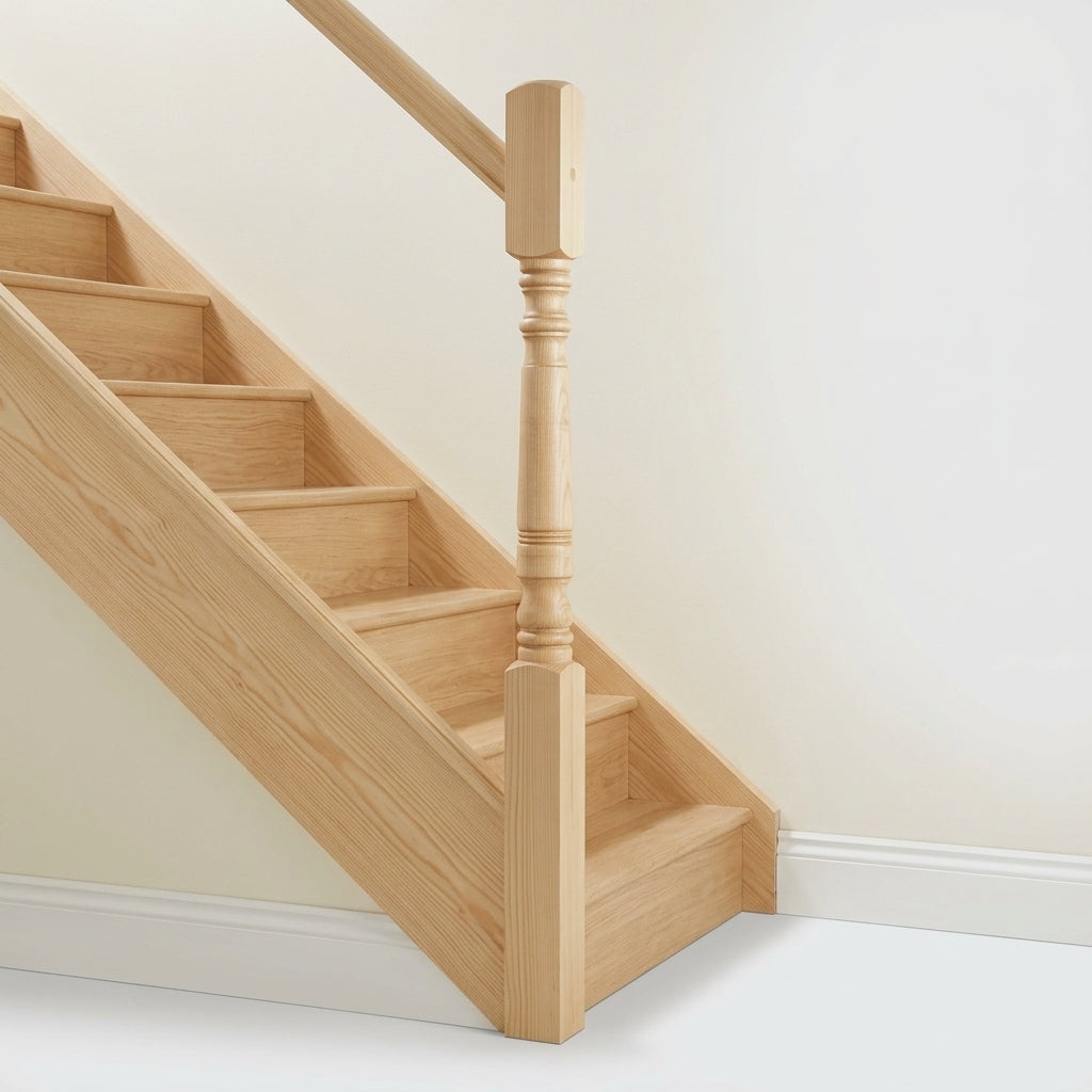 Half 210 Newel Post Pine or Oak 90mm, 115mm, 140mm