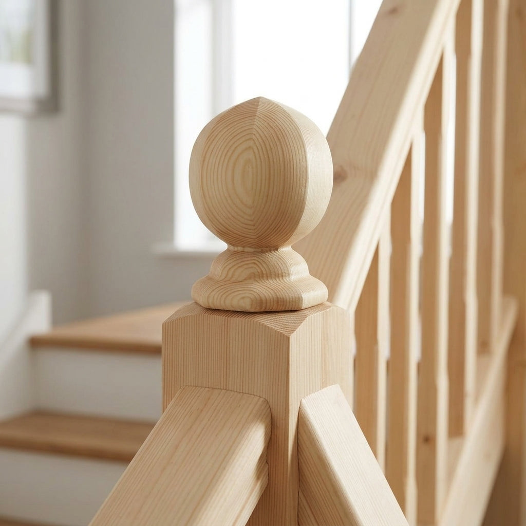 32mm Octagonal Newel Cap Unfinished