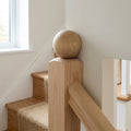 32mm Half Hallgarth Newel Cap Unfinished