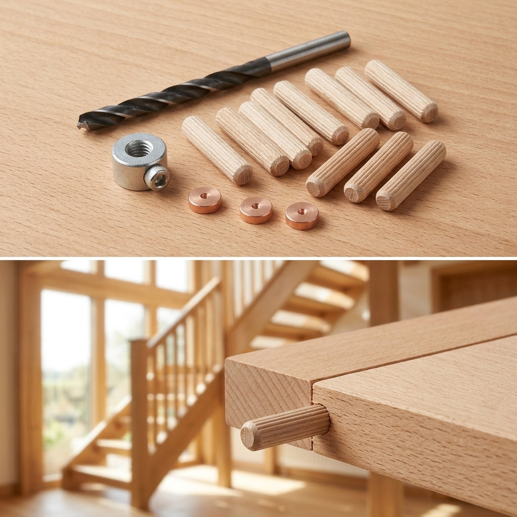 8mm Dowel Kit with Drill Bit and Centre Points (view 2)