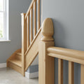 32mm Half Bowes Turned Newel Cap - Unfinished
